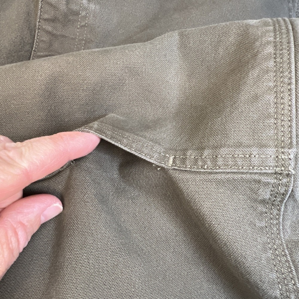 Carhartt 106595 Rugged Flex Duck Double Front Pant 44x30 Moss Garment Dyed‎ Soft - Picture 9 of 14